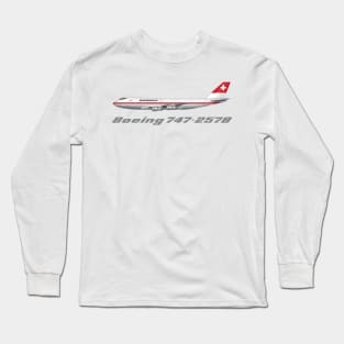 Swissair 747-257B Tee Shirt Version Long Sleeve T-Shirt